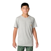 T-shirt à manches courtes à motif camouflage pour jeunes, Carhartt Front_Flat