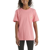 T-shirt à manches courtes avec poche pour jeunes, Carhartt Front_Flat