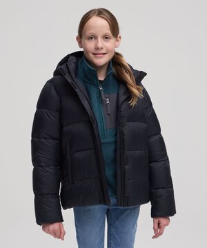 WindRiver Youth Unisex T-Max Charge Hooded Puffer Jacket