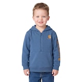 Chandail en molleton à manches longues avec demi-glissière pour tout-petits, Carhartt Front_Flat