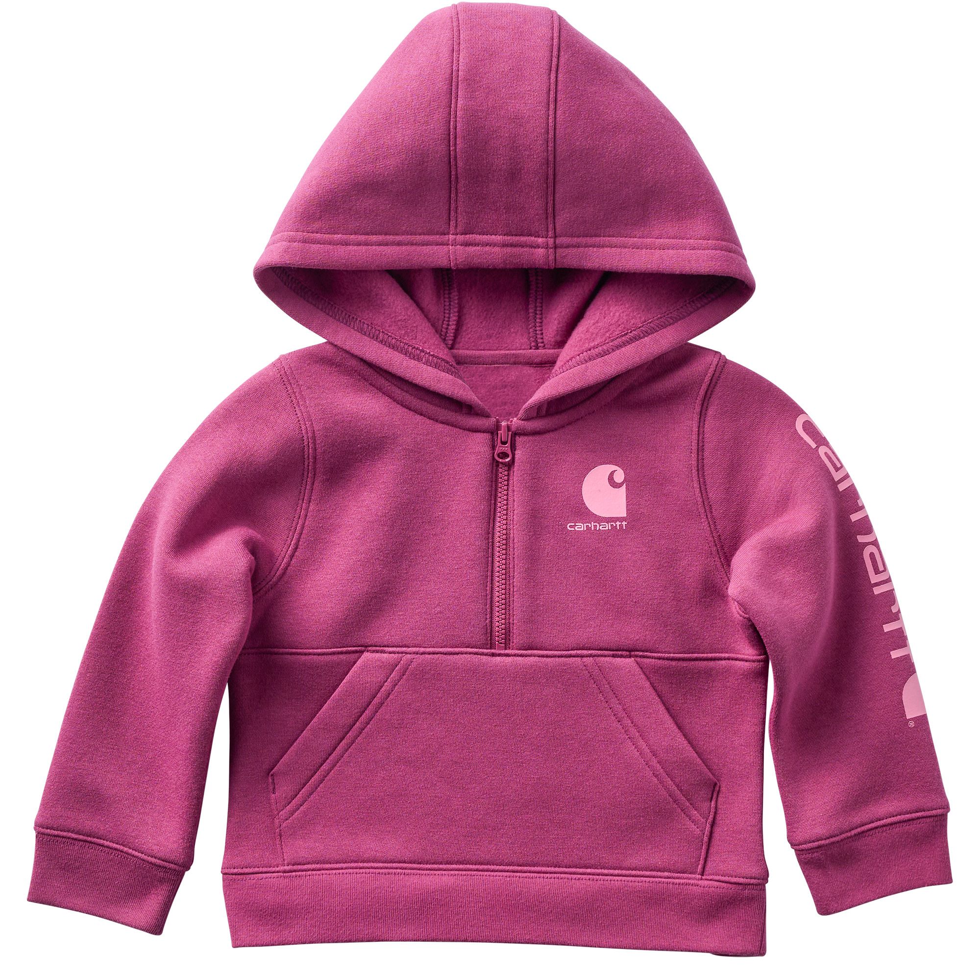 Chandail en molleton à manches longues avec demi-glissière pour bébés, Carhartt