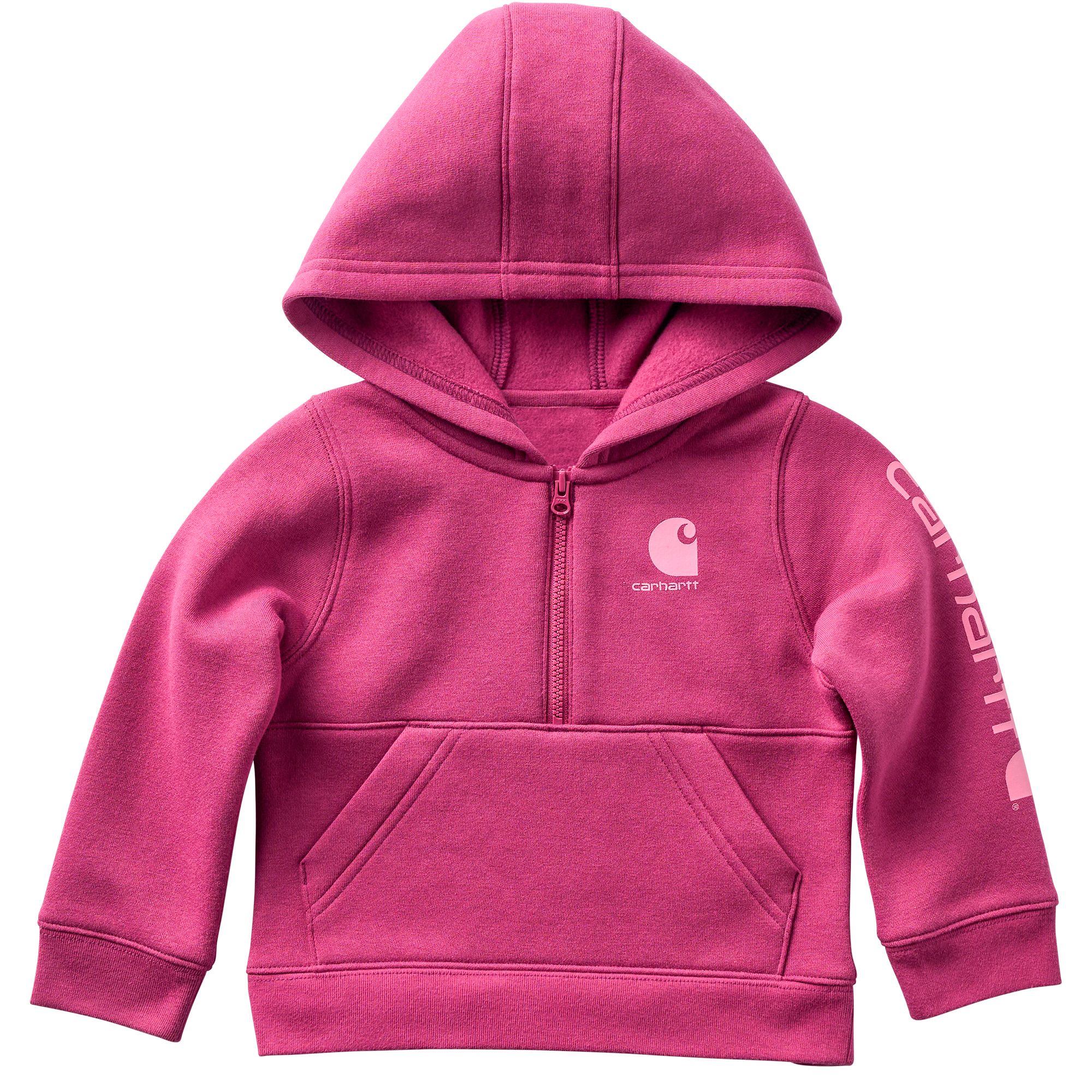 Chandail en molleton à manches longues avec demi-glissière pour bébés, Carhartt