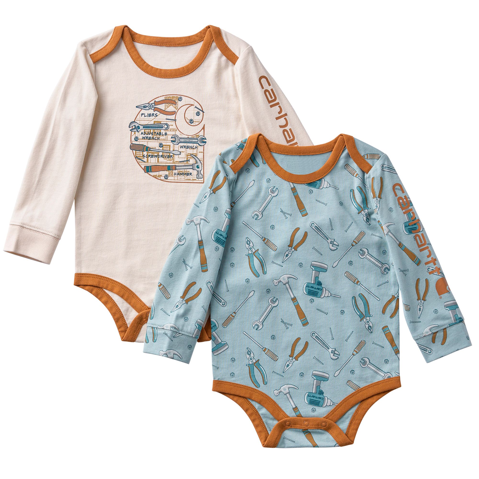 Carhartt Baby Long Sleeve Tool Bodysuit 2 Piece Set