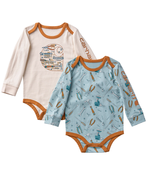 Ensemble 2&nbsp;pièces de cache-couches à manches longues avec motif d’outil pour bébés, Carhartt