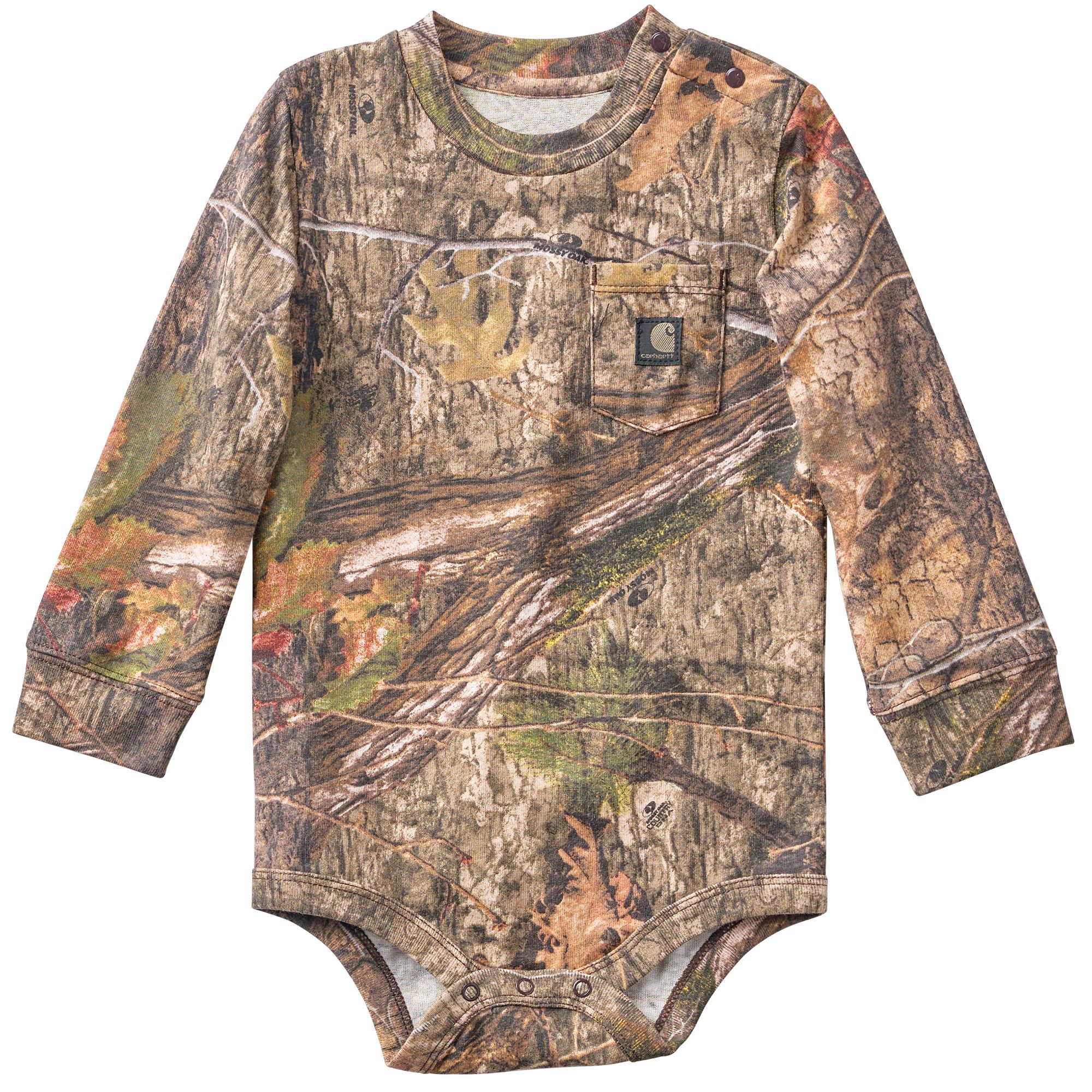 Carhartt Baby Long Sleeve Camo Pocket Bodysuit