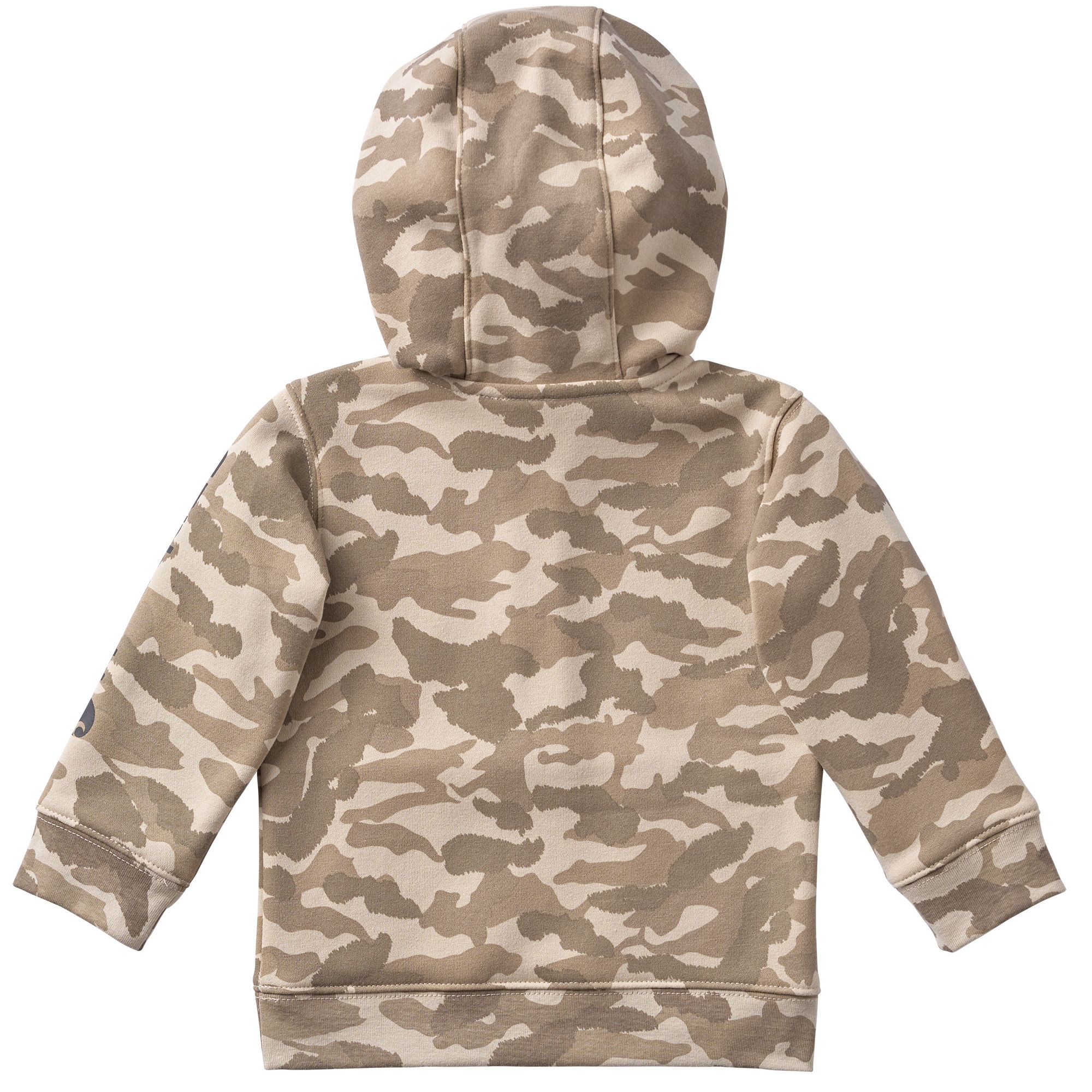 Chandail en molleton à manches longues avec motif camouflage et demi-glissière pour enfants, Carhartt