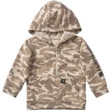 Chandail en molleton à manches longues avec motif camouflage et demi-glissière pour enfants, Carhartt Front_Flat