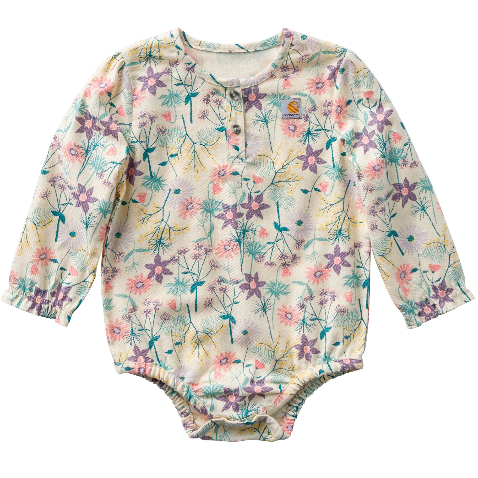 Carhartt Baby Long Sleeve Flannel Bodysuit