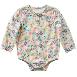 Carhartt Baby Long Sleeve Flannel Bodysuit
