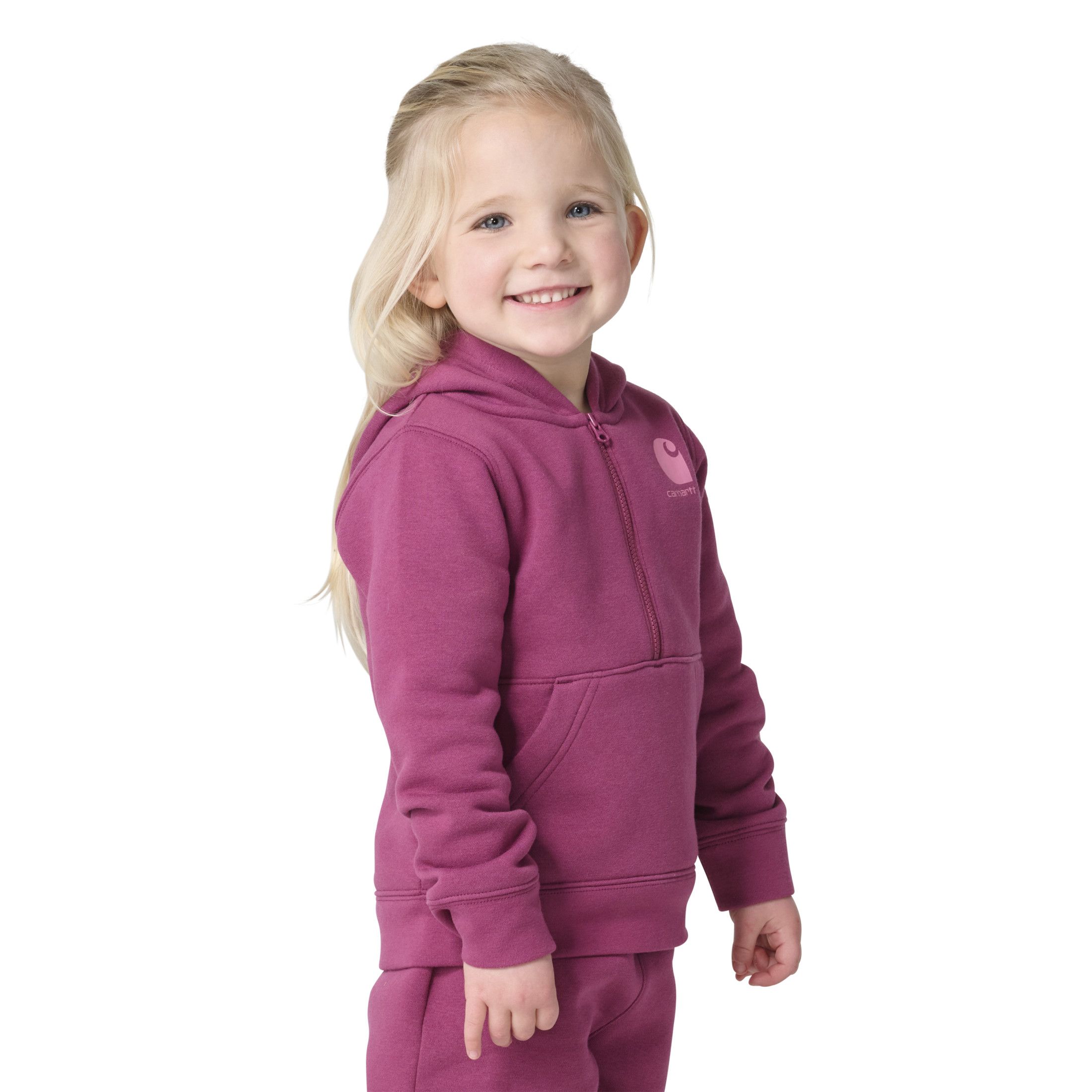 Chandail en molleton à manches longues avec demi-glissière pour bébés, Carhartt