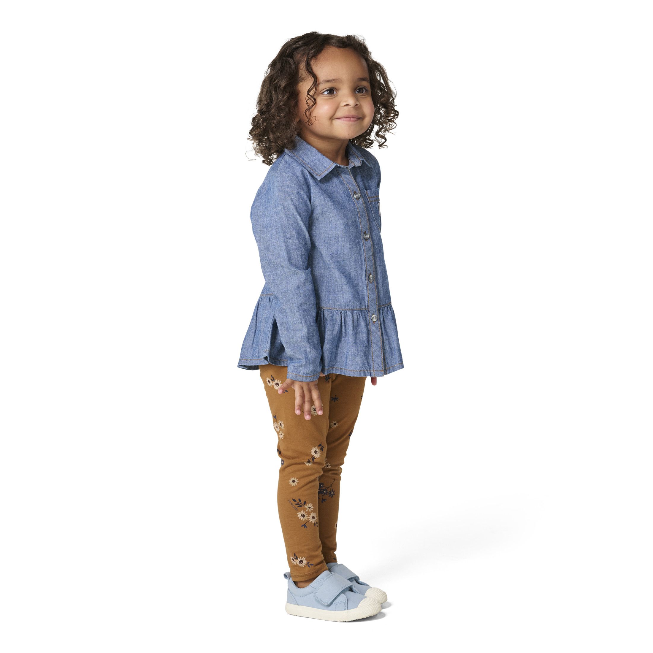 Ensemble haut à manches longues en chambray et legging pour tout-petits, Carhartt