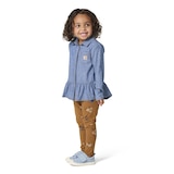 Ensemble haut à manches longues en chambray et legging pour tout-petits, Carhartt
