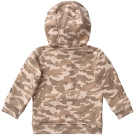 Chandail en molleton à manches longues avec motif camouflage et demi-glissière pour bébés, Carhartt