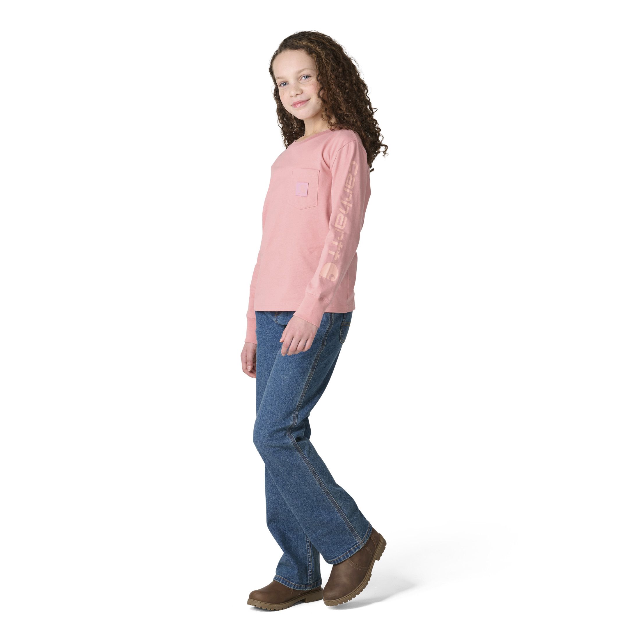 Carhartt Kids' Long Sleeve Tonal Patch Pocket T-Shirt