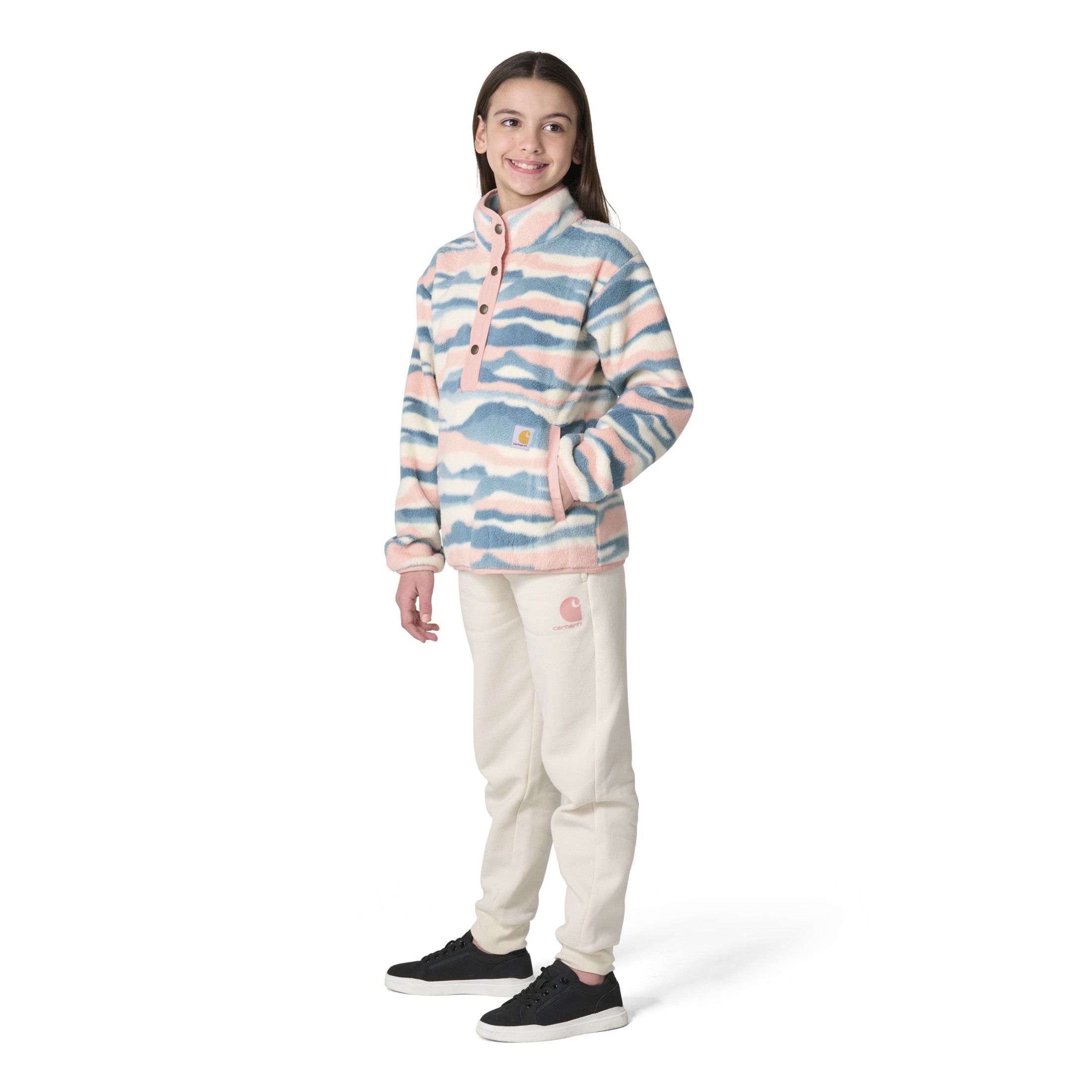 Chandail en molleton à boutons-pression un quart pour enfants, Carhartt