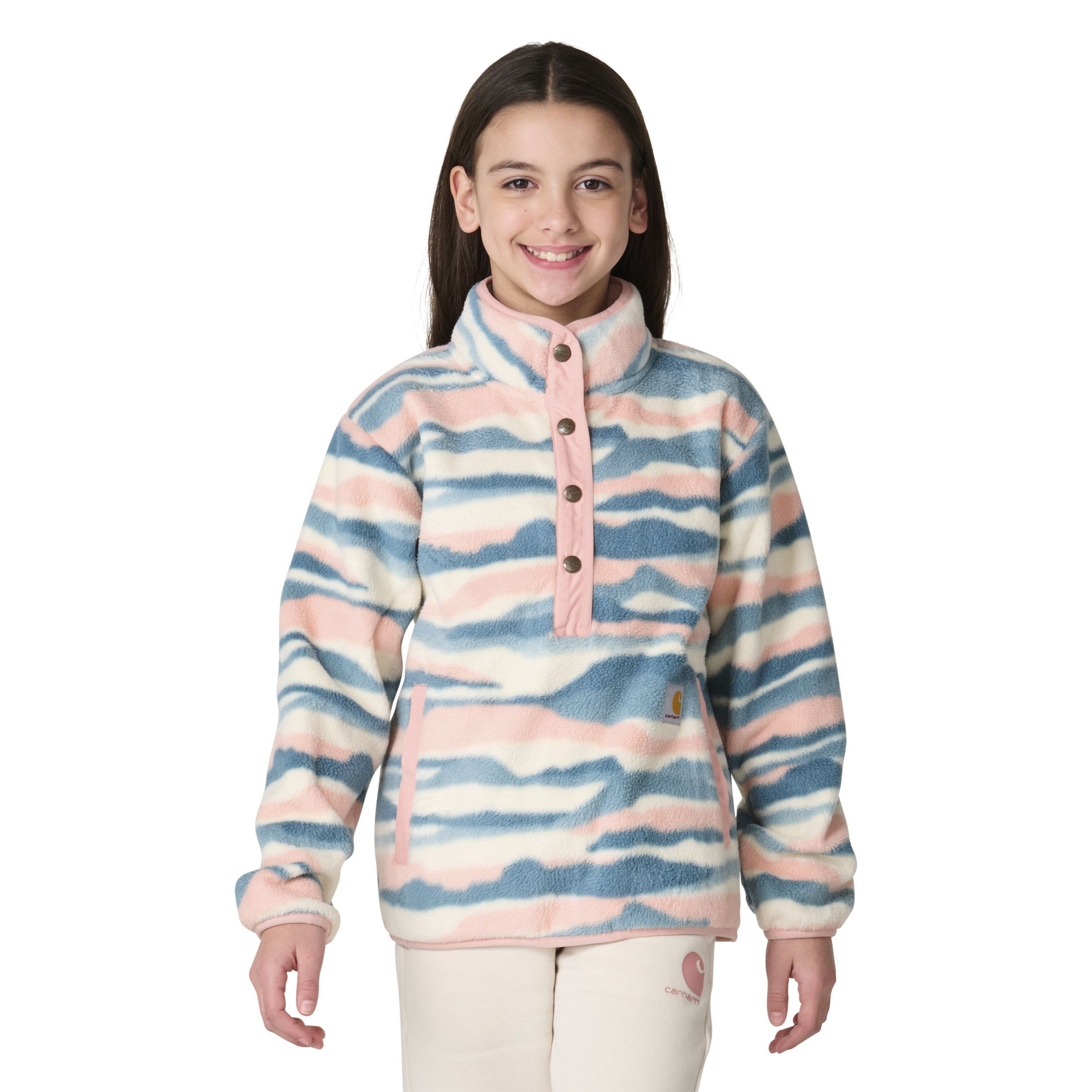 Chandail en molleton à boutons-pression un quart pour enfants, Carhartt