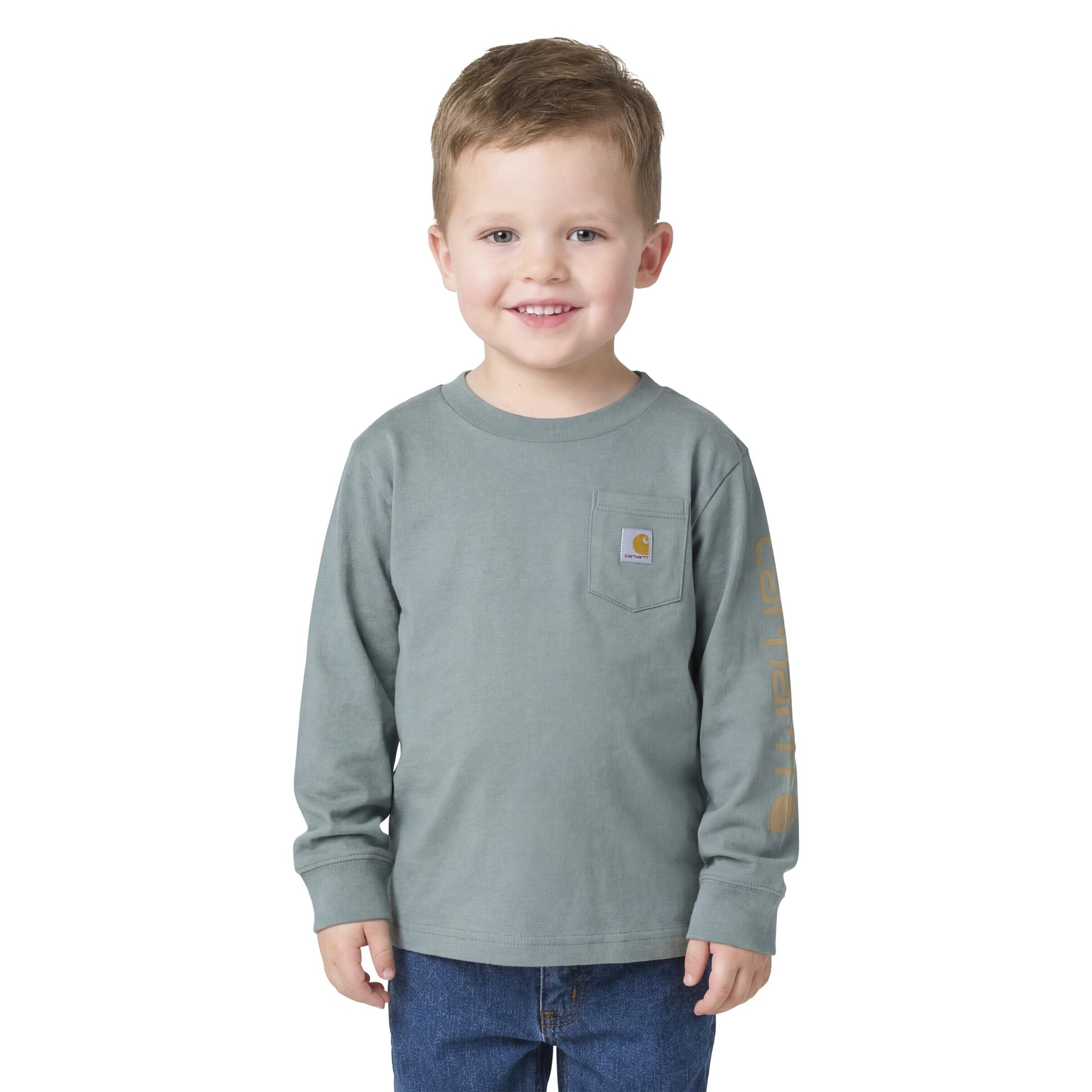 Carhartt Kids' Long Sleeve Pocket Logo T-Shirt