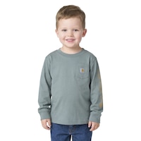 Carhartt Kids' Long Sleeve Pocket Logo T-Shirt