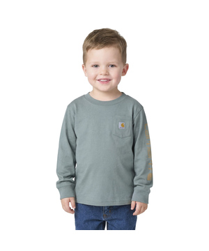 Carhartt Kids' Long Sleeve Pocket Logo T-Shirt