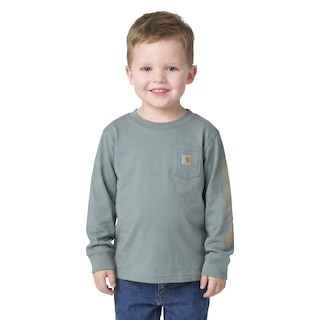 Carhartt Kids' Long Sleeve Pocket Logo T-Shirt