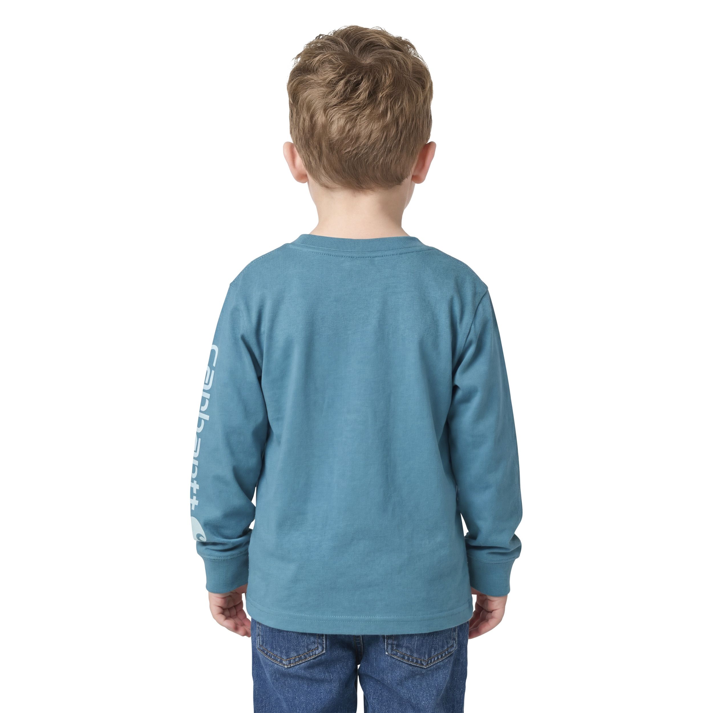 T-shirt à manches longues avec poche et logo pour enfants, Carhartt