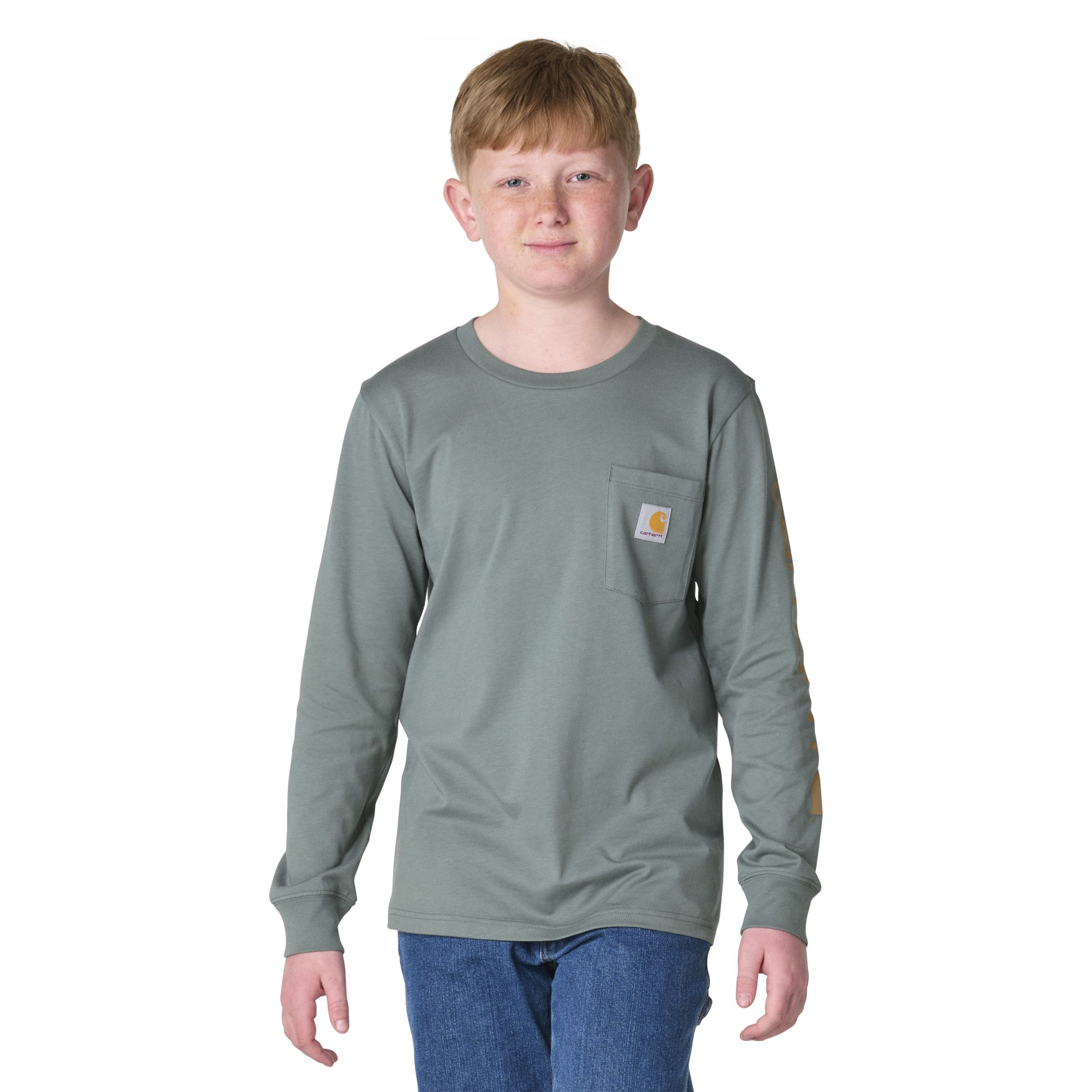 Carhartt Kids' Long Sleeve Pocket Logo T-Shirt