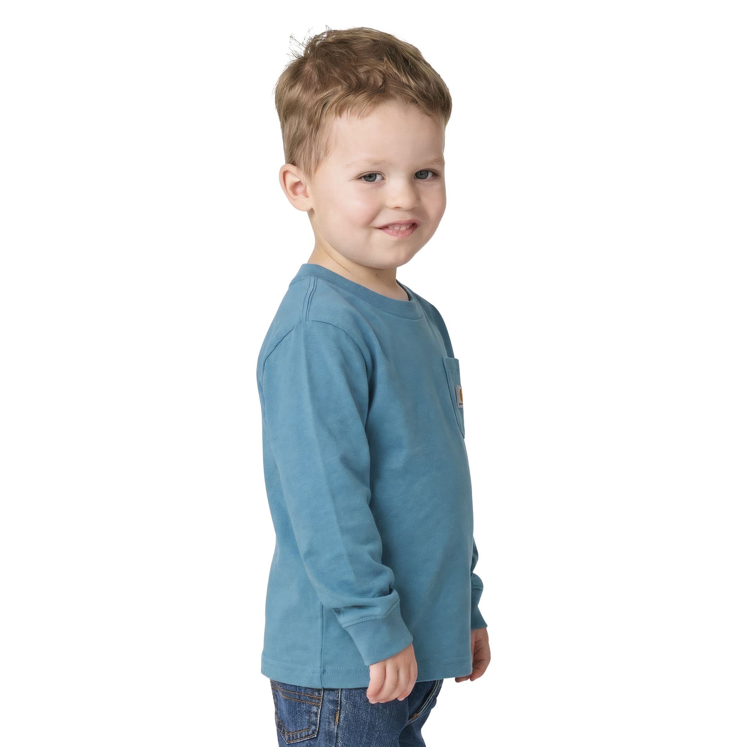 Carhartt Kids' Long Sleeve Pocket Logo T-Shirt
