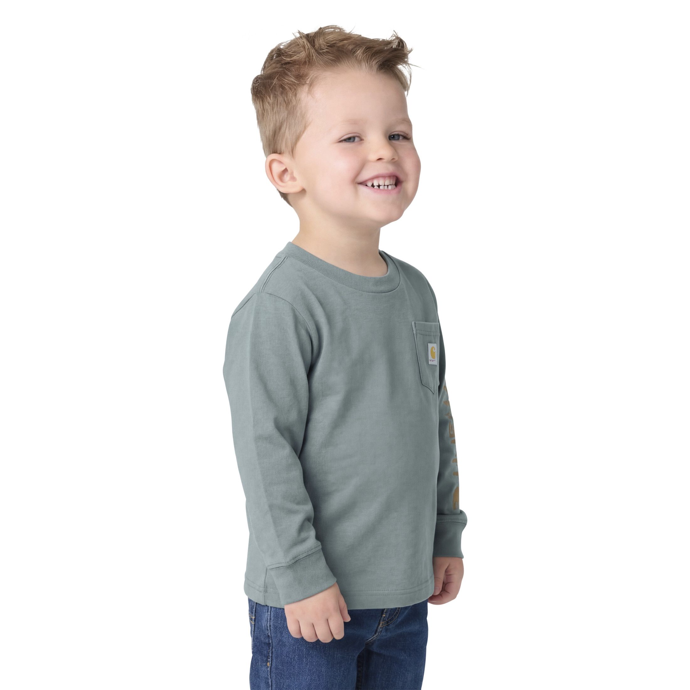 Carhartt Kids' Long Sleeve Pocket Logo T-Shirt