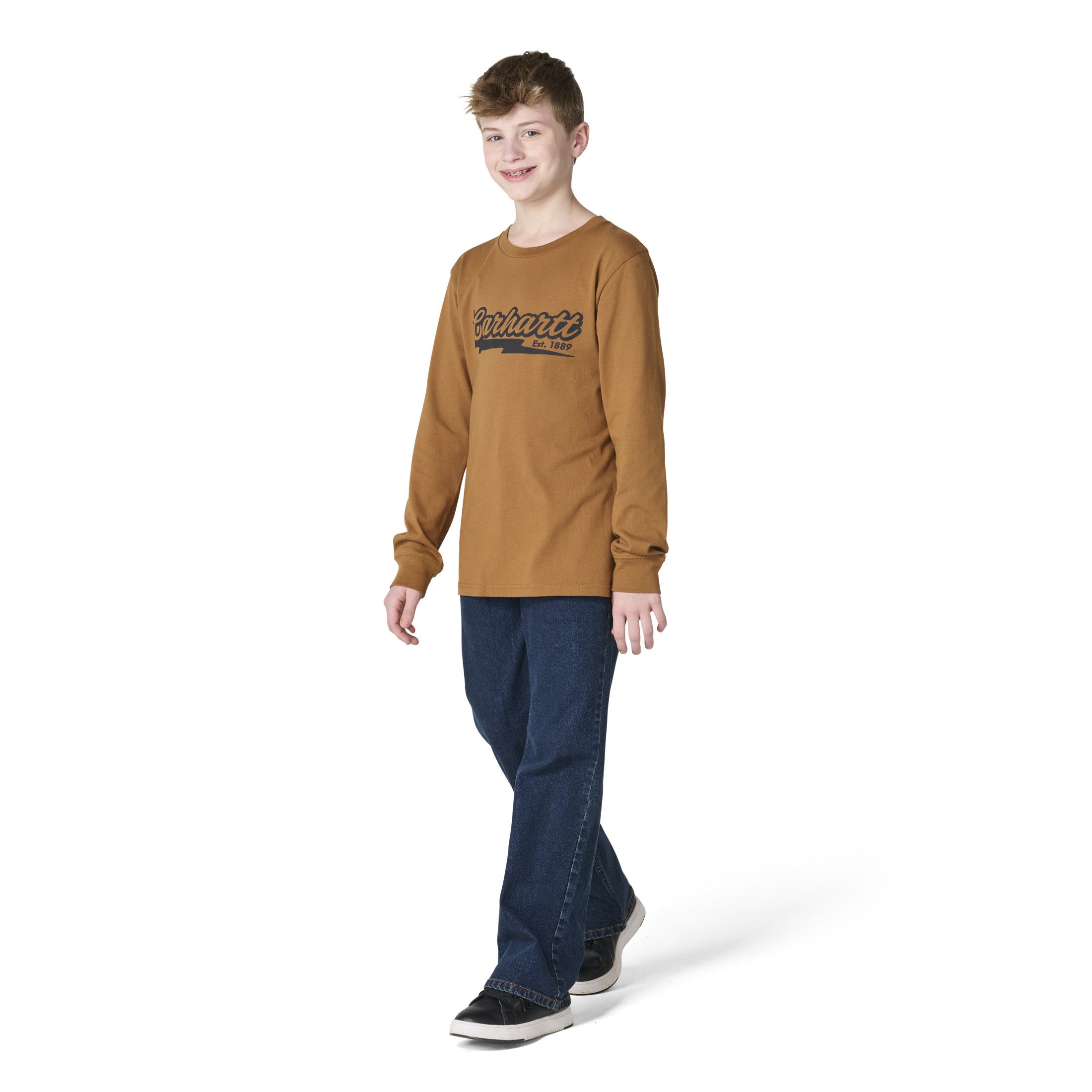 Carhartt Kids' Long Sleeve Logo T-Shirt