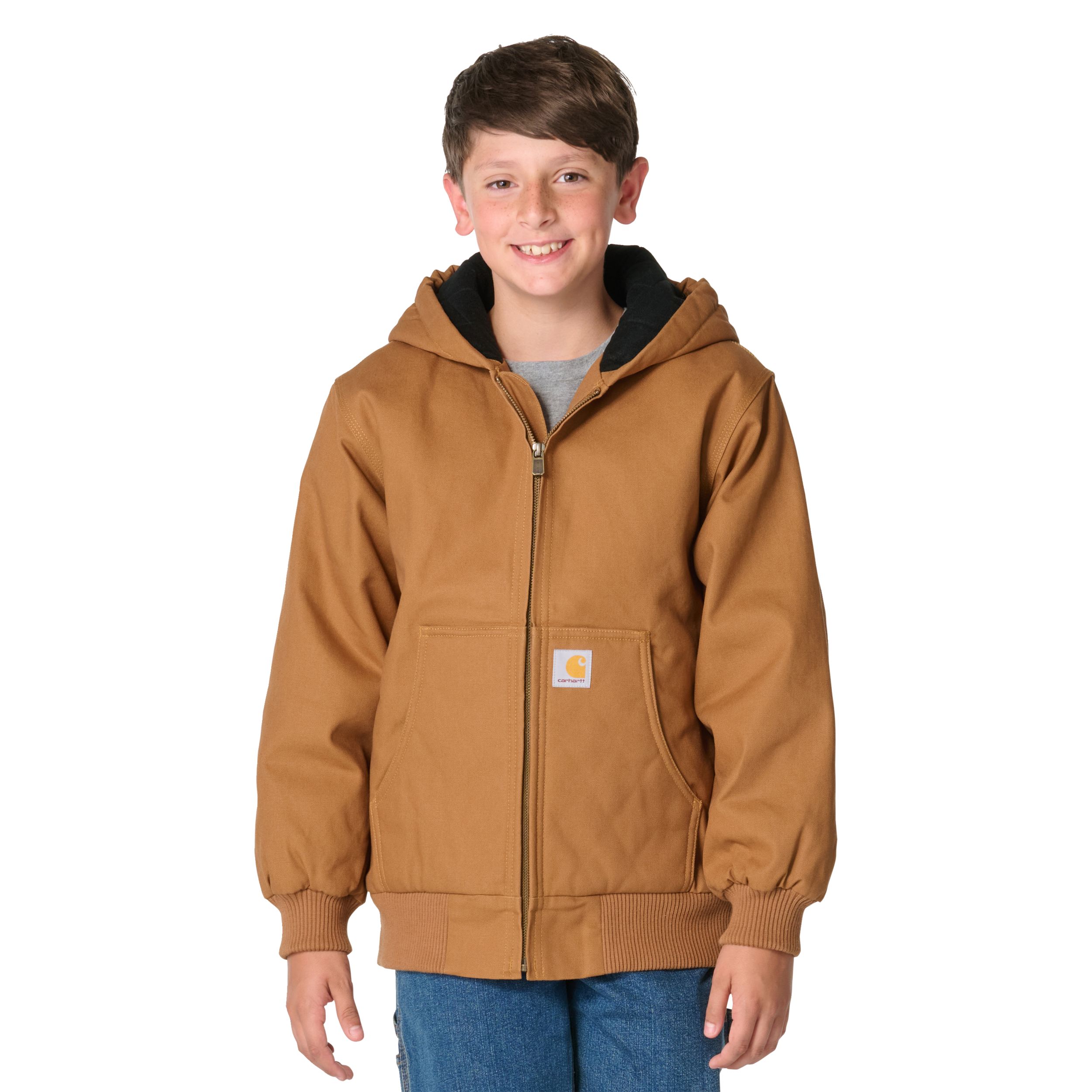 Carhartt Youth Canvas Insulated Hooded Active Jacket