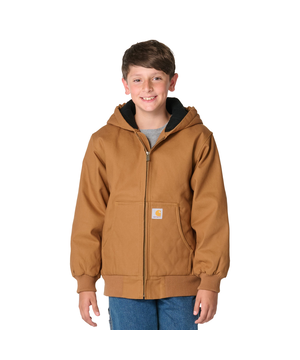 Carhartt Youth Canvas Insulated Hooded Active Jacket