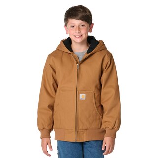 Carhartt Youth Canvas Insulated Hooded Active Jacket