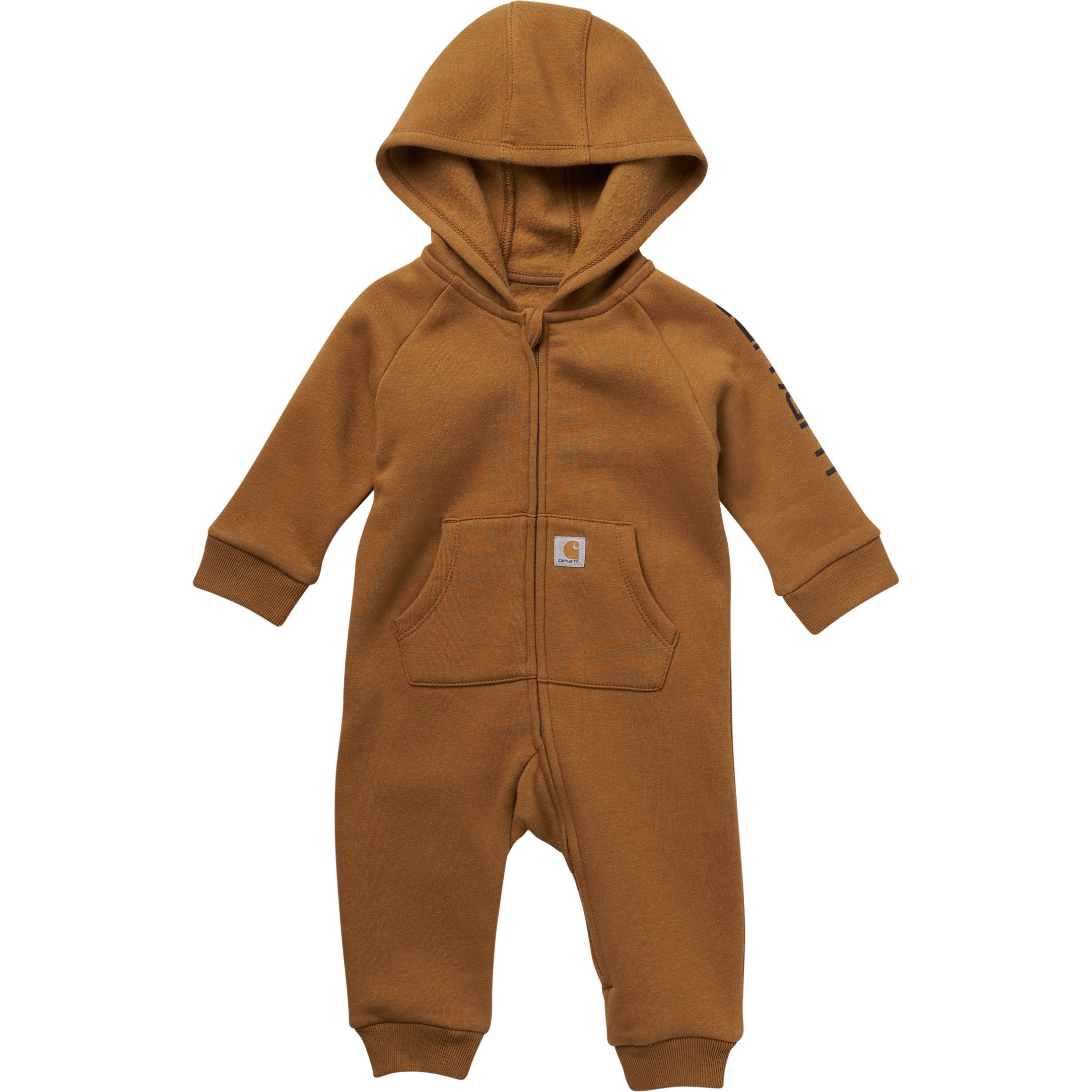 Carhartt Baby Front-Zip Hooded Fleece Coveralls