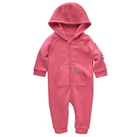 Carhartt Baby Front-Zip Hooded Fleece Coveralls