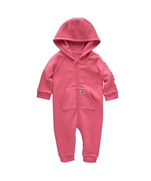Combinaison à capuche en molleton avec glissière sur le devant pour bébés, Carhartt