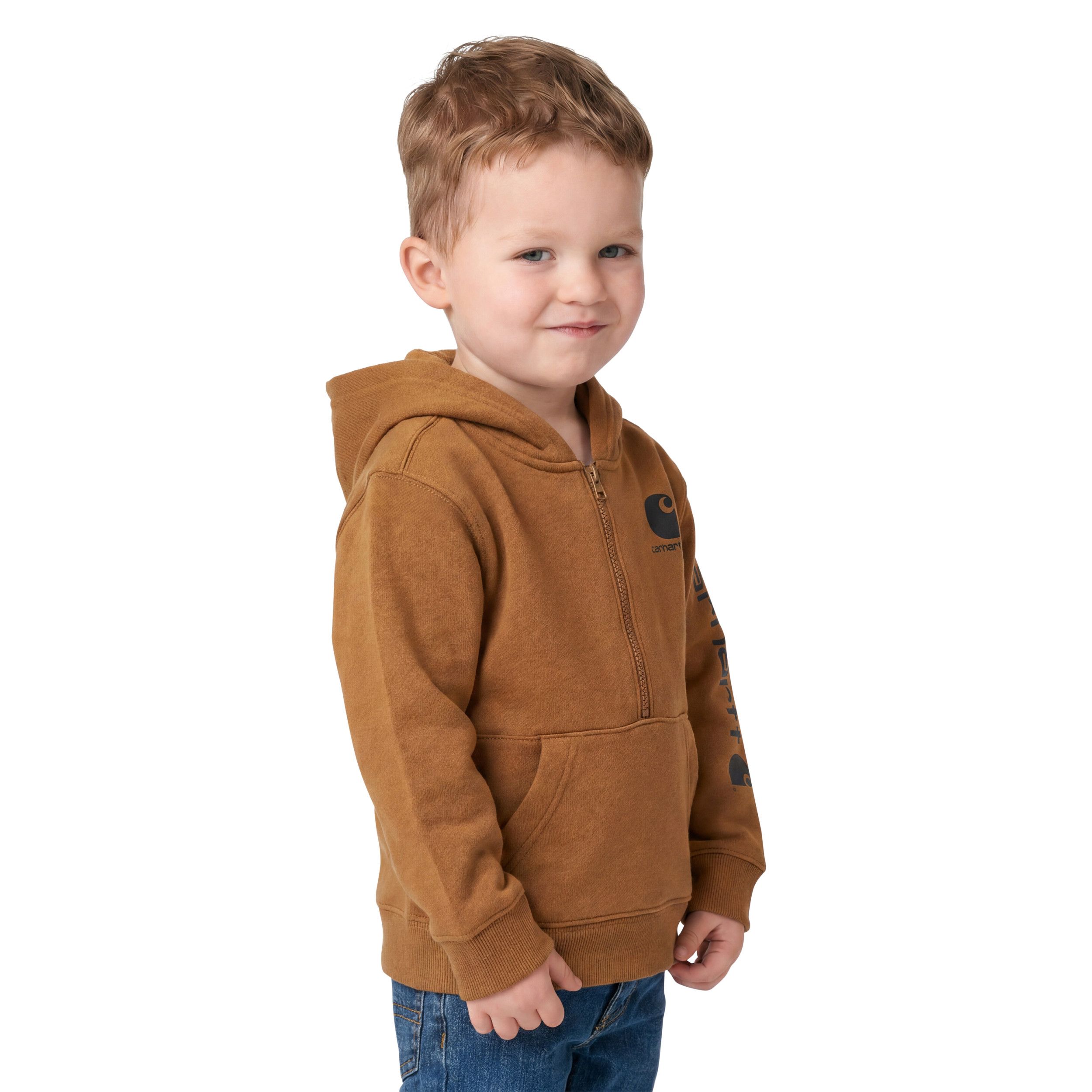 Chandail en molleton à manches longues avec demi-glissière pour bébés, Carhartt