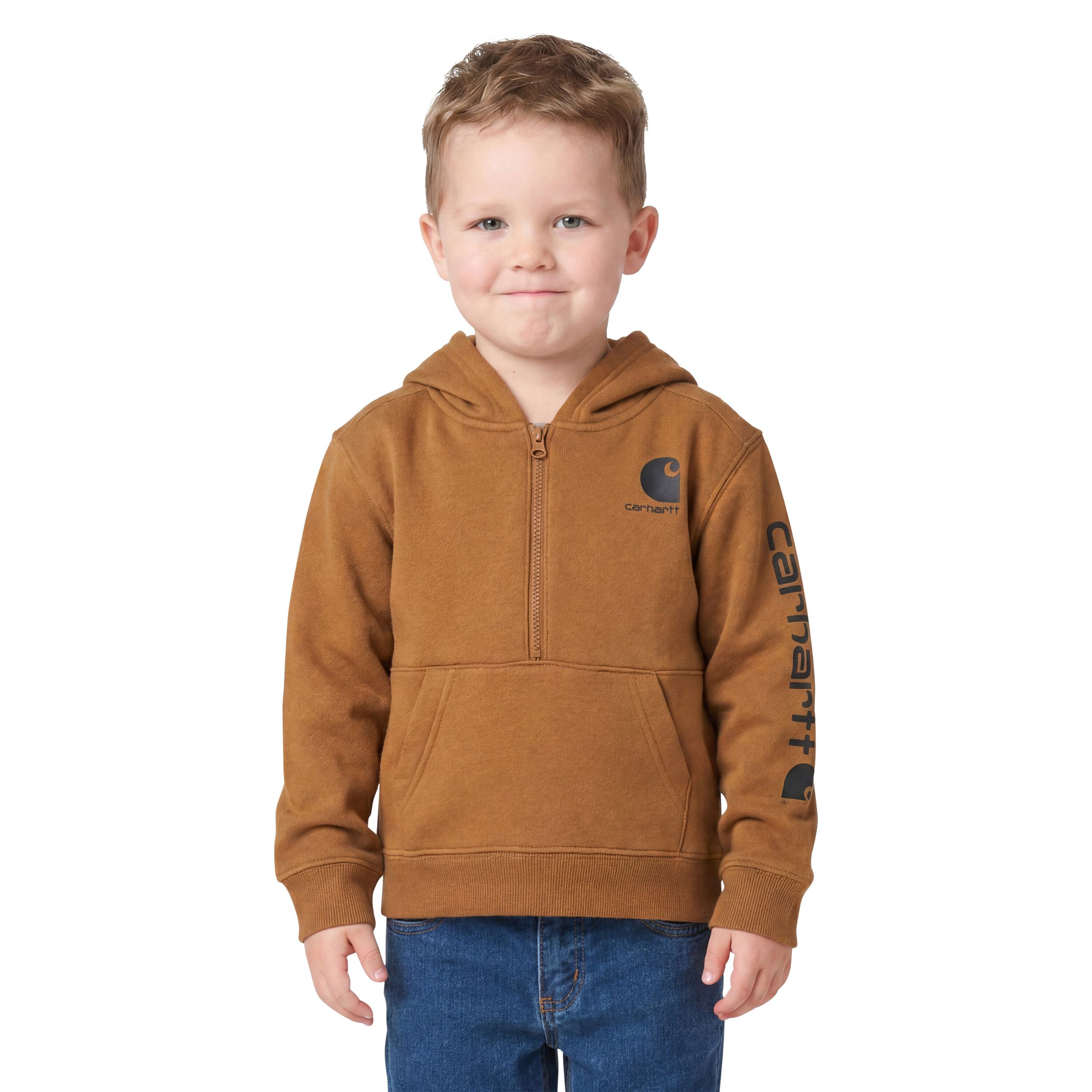 Chandail en molleton à manches longues avec demi-glissière pour bébés, Carhartt