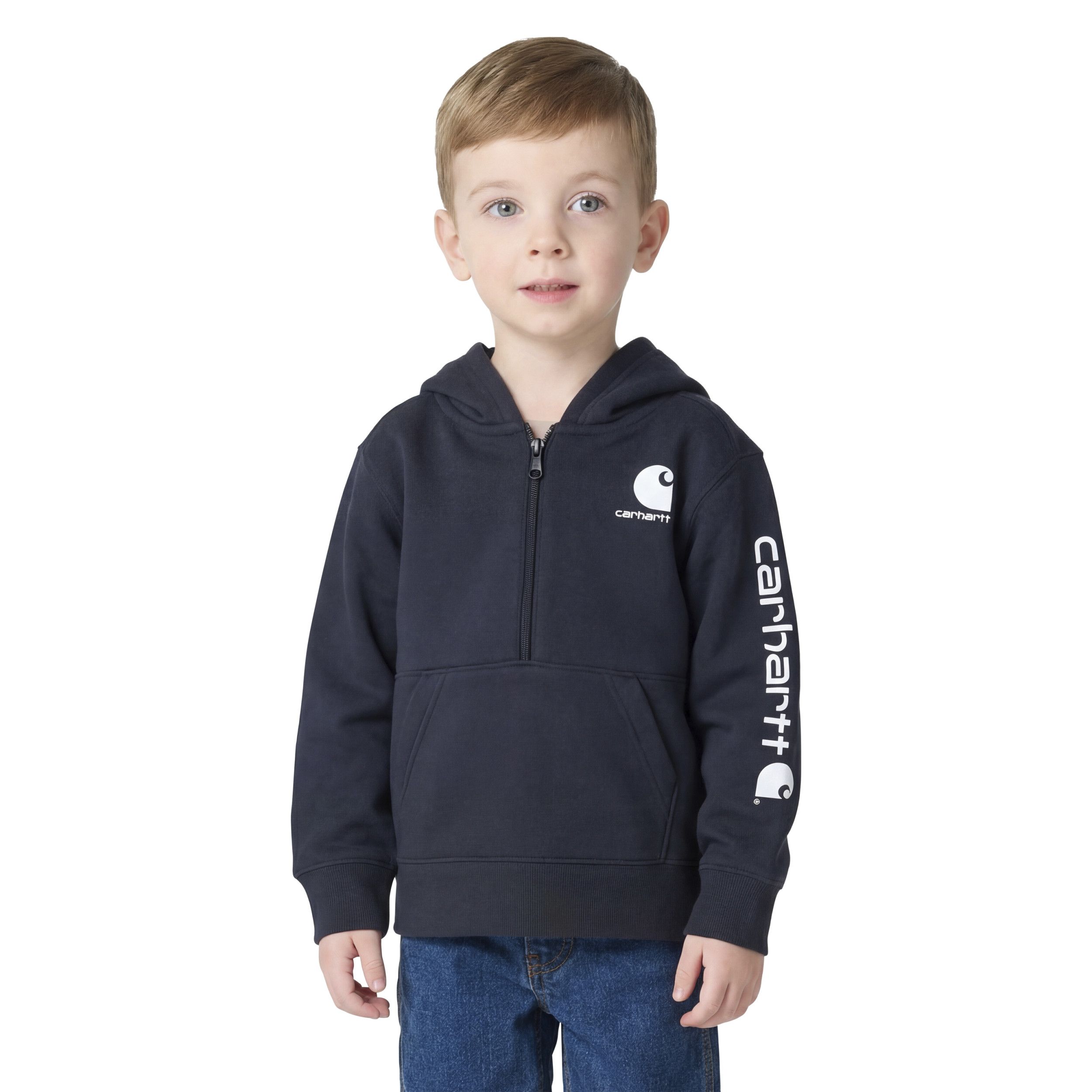 Chandail en molleton à manches longues avec demi-glissière pour tout-petits, Carhartt