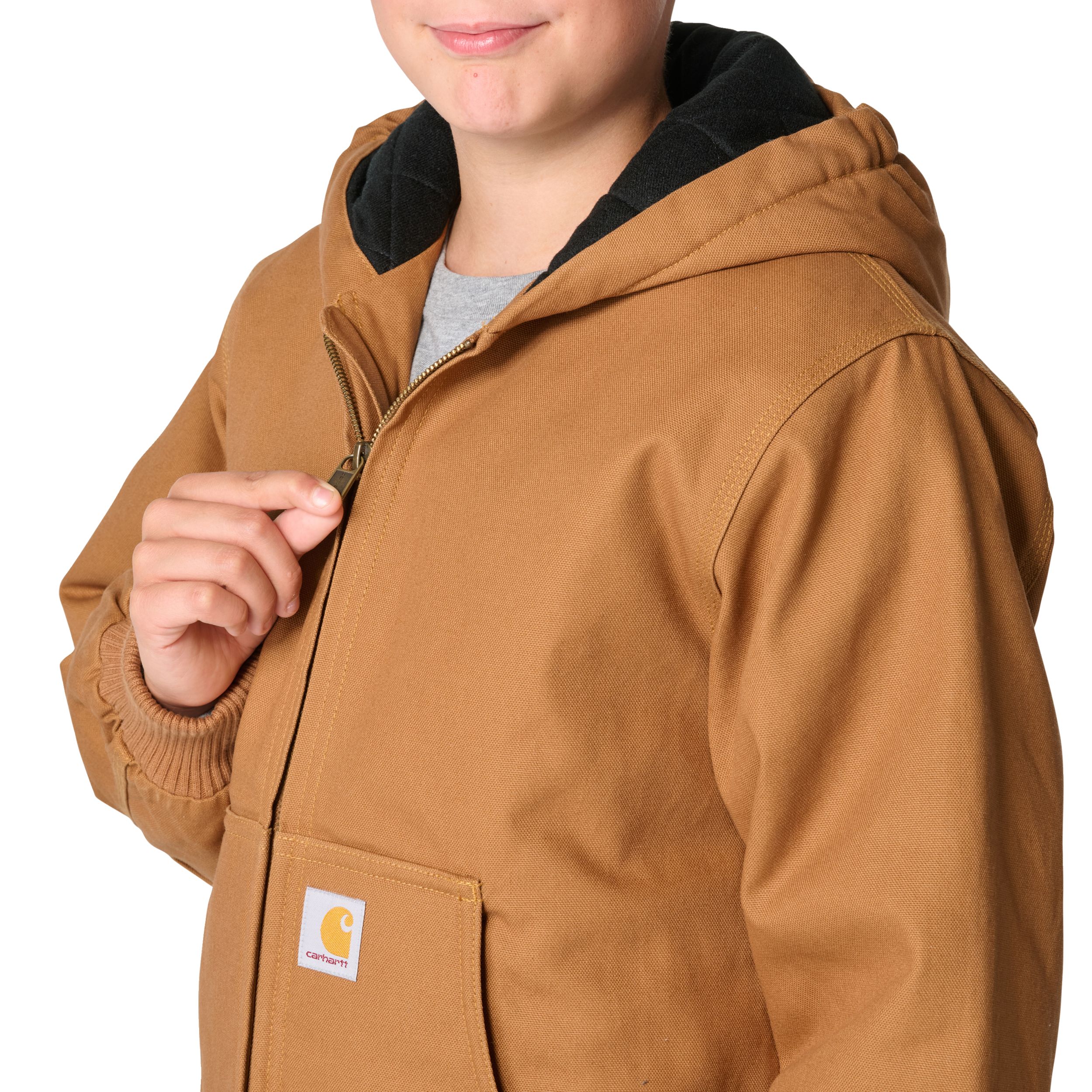 Carhartt Youth Canvas Insulated Hooded Active Jacket