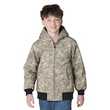 Carhartt Kids' Insulated Canvas Hooded Jacket Front_Flat