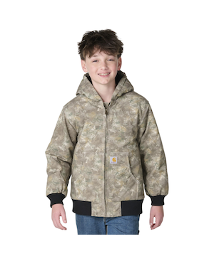 Veste à capuche isolée en toile pour enfants, Carhartt