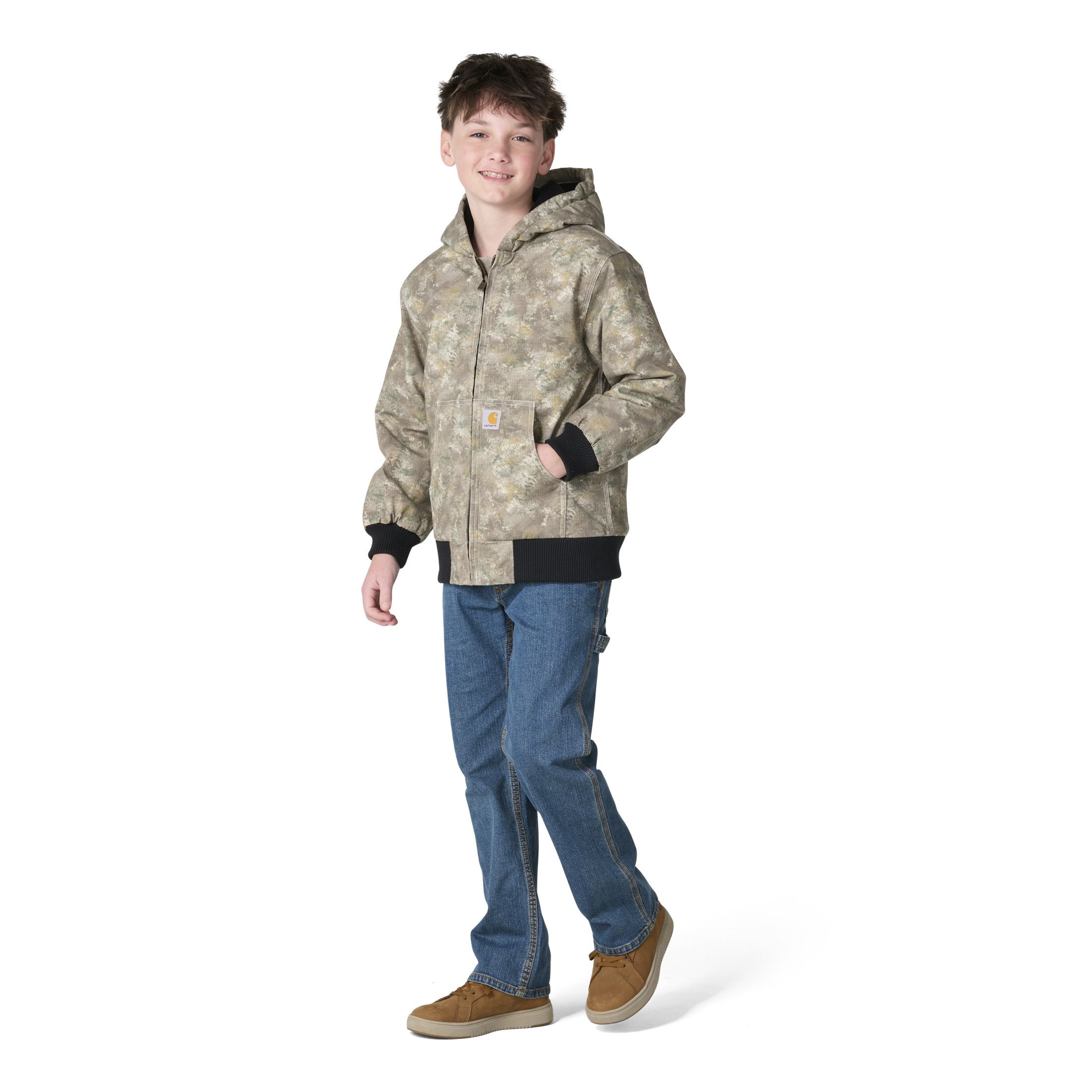Carhartt Kids' Insulated Canvas Hooded Jacket