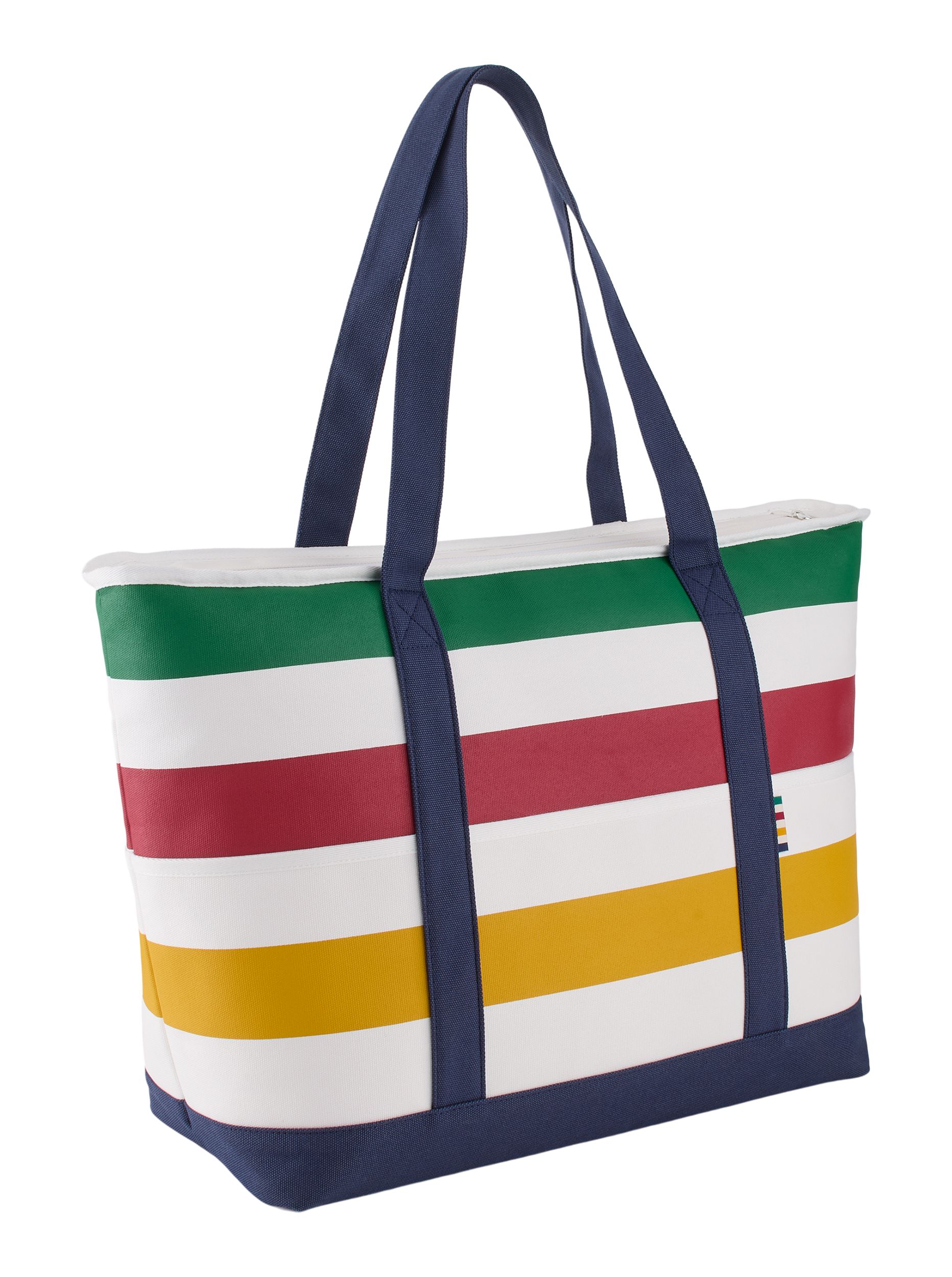 Hudson's Bay Stripes Insulated Cooler Bag, Multi-Coloured/Navy