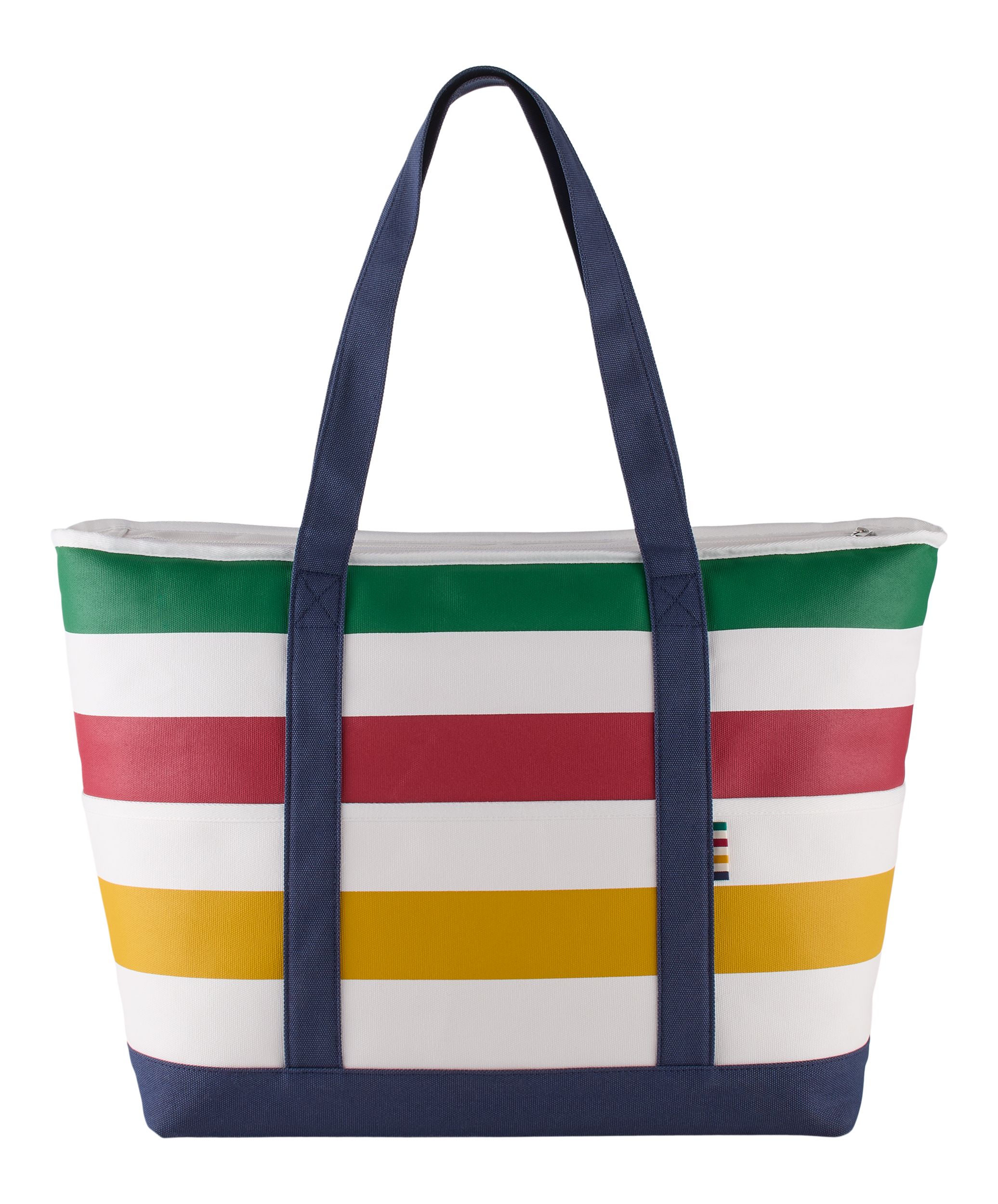 Hudson's Bay Stripes Insulated Cooler Bag, Multi-Coloured/Navy