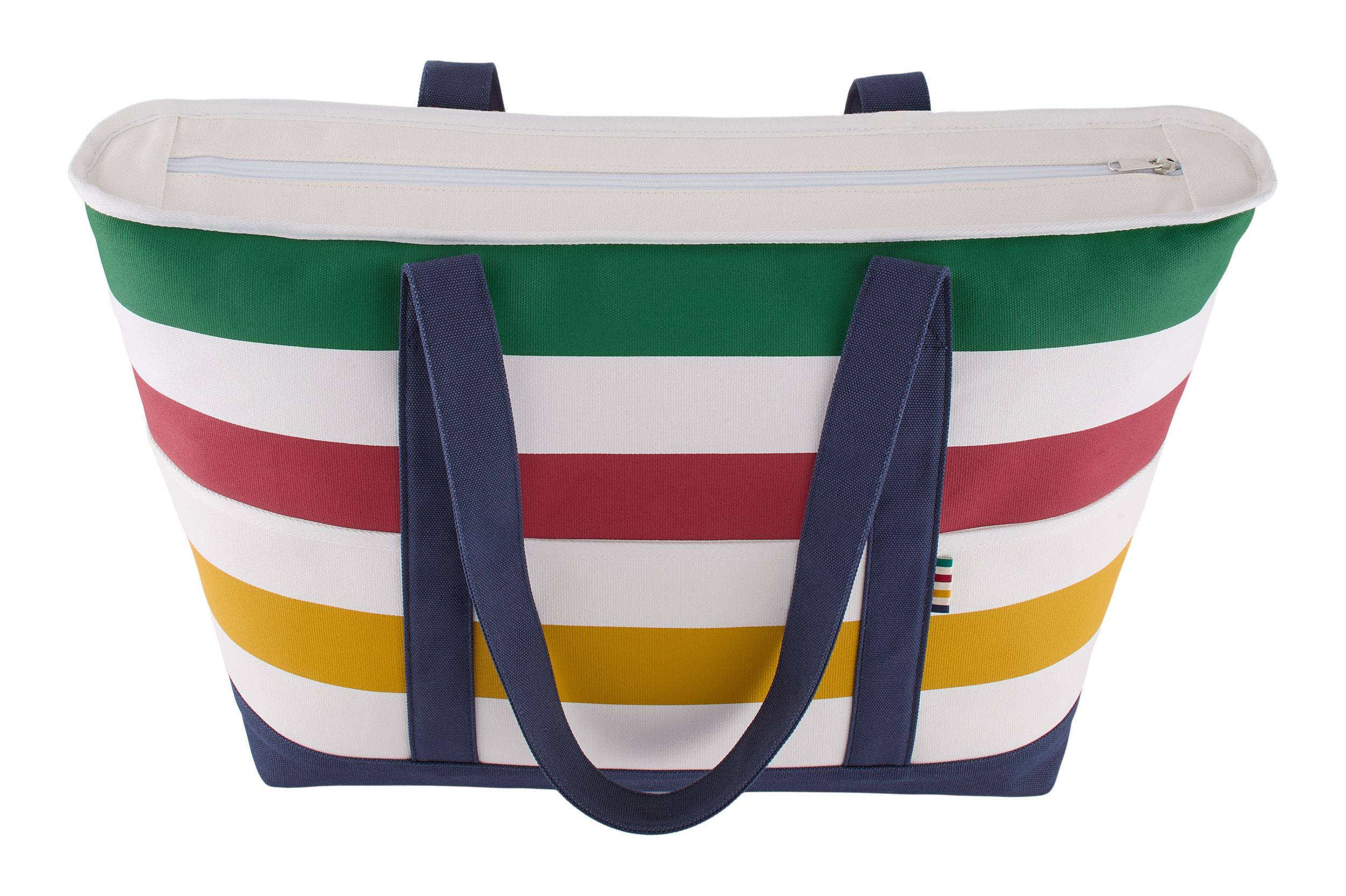Hudson's Bay Stripes Insulated Cooler Bag, Multi-Coloured/Navy