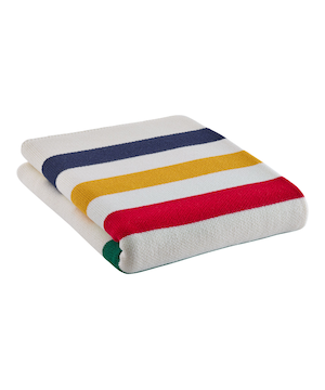Hudson's Bay Stripes Cotton Summer Throw, Multi-Coloured​