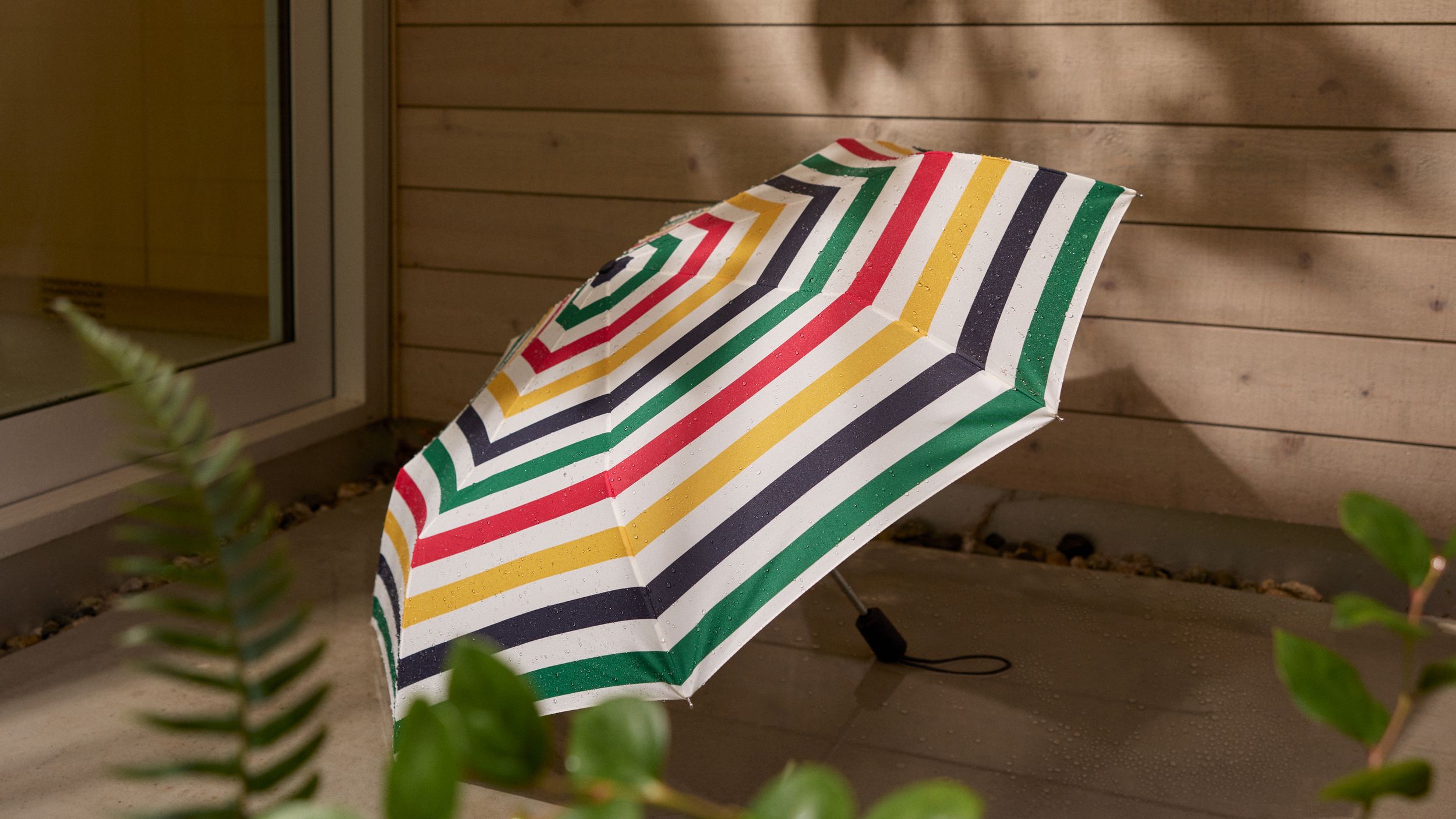 Hudson's Bay Stripes Umbrella, Multi-Coloured, 38-in Composite_or_Mixed