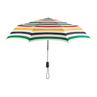 Parapluie à rayures La Baie d’Hudson, multicolore, 38&nbsp;po Front_Flat