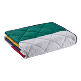 Hudson's Bay Stripes Outdoor Blanket with Carrier, Multi-Coloured, 42 x 72-in Front_Angled_Right