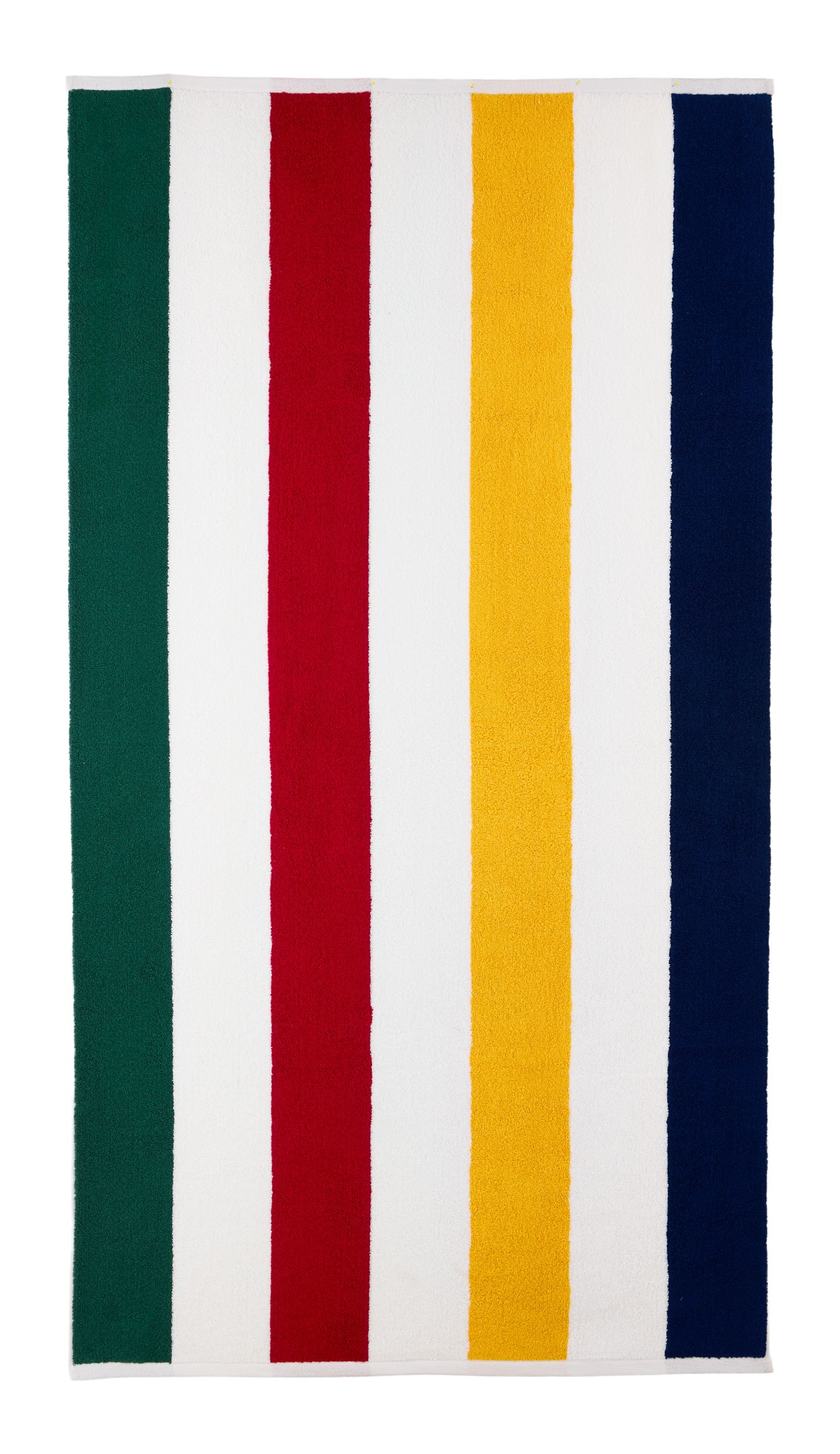 Serviette de plage La Baie d’Hudson, rayures Cabana verticales, multicolore